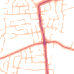Daytime road noise heatmap for CH61 8RJ