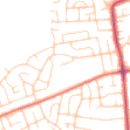 Daytime road noise heatmap for CH61 8RU