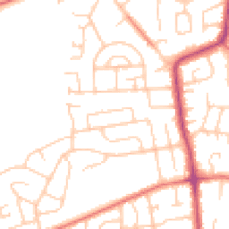 Daytime road noise heatmap for CH61 8RY