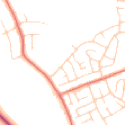Daytime road noise heatmap for CH61 8SN
