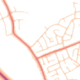 Daytime road noise heatmap for CH61 8SW
