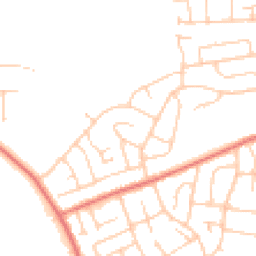 Daytime road noise heatmap for CH61 8SY