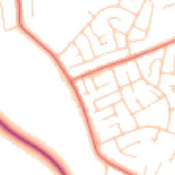 Daytime road noise heatmap for CH61 8TH