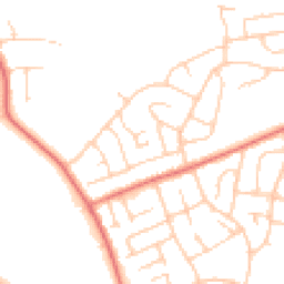 Daytime road noise heatmap for CH61 8TR