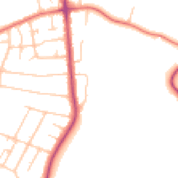 Daytime road noise heatmap for CH61 9NA