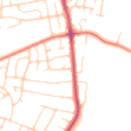 Daytime road noise heatmap for CH61 9PD