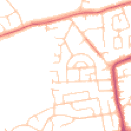 Daytime road noise heatmap for CH61 9PX