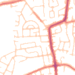 Daytime road noise heatmap for CH61 9PY