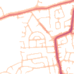 Daytime road noise heatmap for CH61 9QD