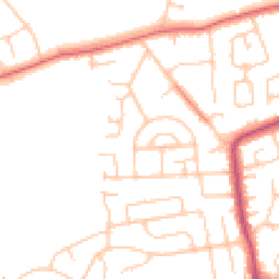 Daytime road noise heatmap for CH61 9QF