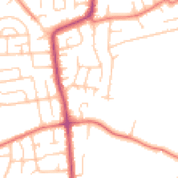 Daytime road noise heatmap for CH61 9QJ