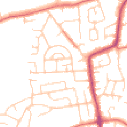 Daytime road noise heatmap for CH61 9QL