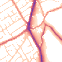 Daytime road noise heatmap for CH62 0AA