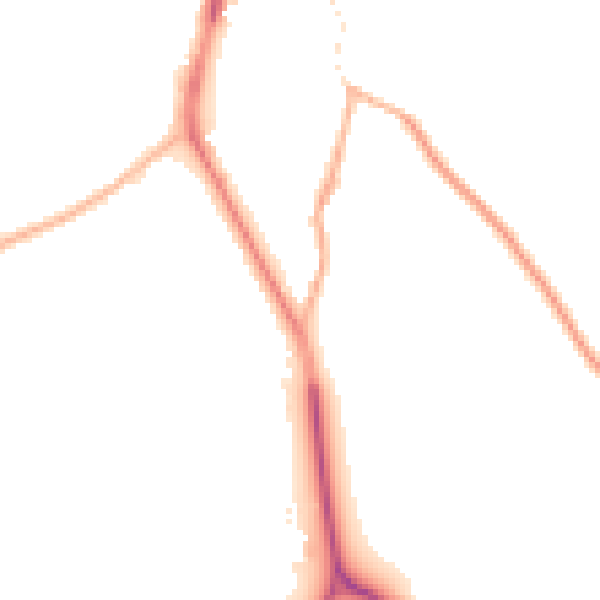 Night-time road noise heatmap for CH62 0AB