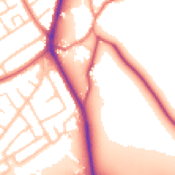 Daytime road noise heatmap for CH62 0AE