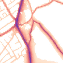 Daytime road noise heatmap for CH62 0AF
