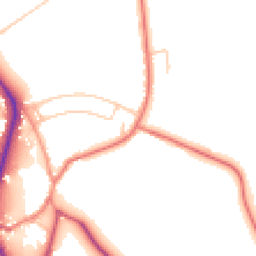 Daytime road noise heatmap for CH62 0AL