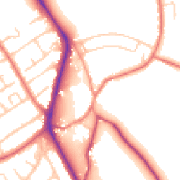 Daytime road noise heatmap for CH62 0AN