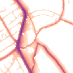 Daytime road noise heatmap for CH62 0AW