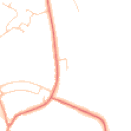 Daytime road noise heatmap for CH62 0BD