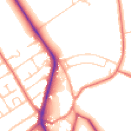 Daytime road noise heatmap for CH62 0BL