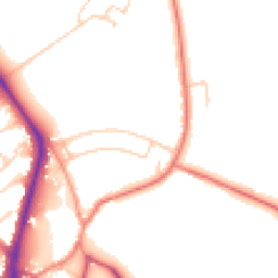 Daytime road noise heatmap for CH62 0BT