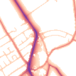 Daytime road noise heatmap for CH62 0BY