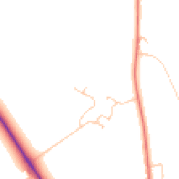 Daytime road noise heatmap for CH62 0DH