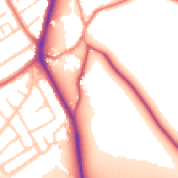 Daytime road noise heatmap for CH62 0DR