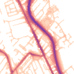 Daytime road noise heatmap for CH62 1AA