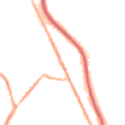 Night-time road noise heatmap for CH62 1AB
