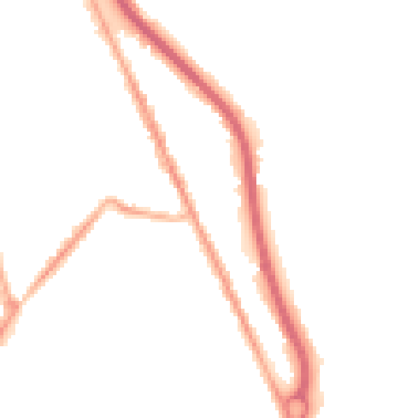 Night-time road noise heatmap for CH62 1AD
