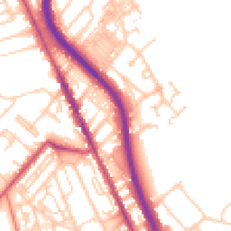 Daytime road noise heatmap for CH62 1AN