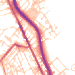 Daytime road noise heatmap for CH62 1AR