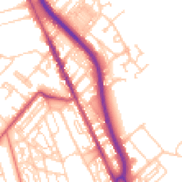 Daytime road noise heatmap for CH62 1AS