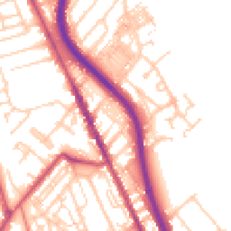 Daytime road noise heatmap for CH62 1AU