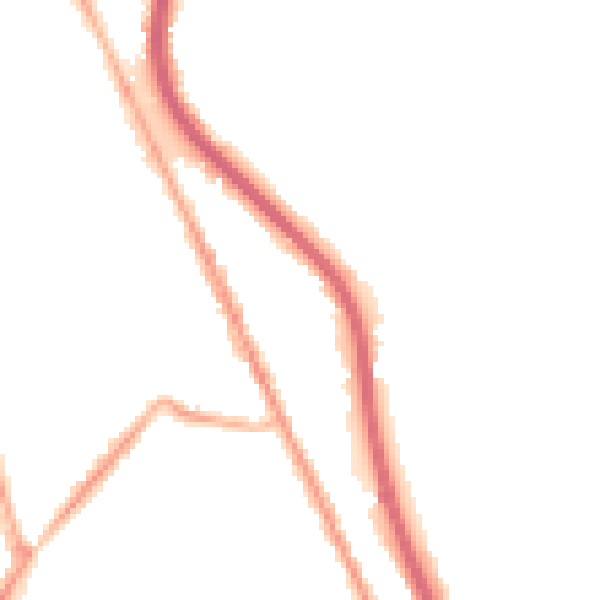 Night-time road noise heatmap for CH62 1AU