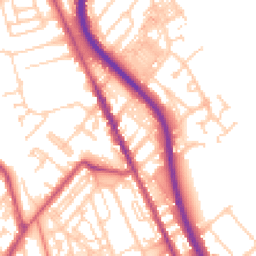 Daytime road noise heatmap for CH62 1AX