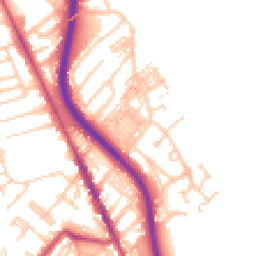 Daytime road noise heatmap for CH62 1BA