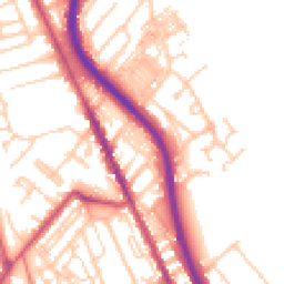 Daytime road noise heatmap for CH62 1BD