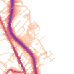 Daytime road noise heatmap for CH62 1BN