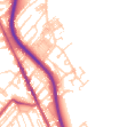 Daytime road noise heatmap for CH62 1DE