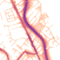Daytime road noise heatmap for CH62 1DL