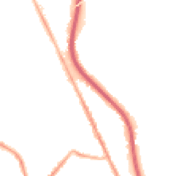 Night-time road noise heatmap for CH62 1DL
