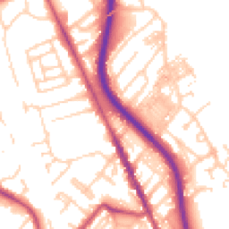 Daytime road noise heatmap for CH62 1DN