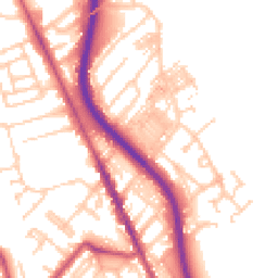 Daytime road noise heatmap for CH62 1EB