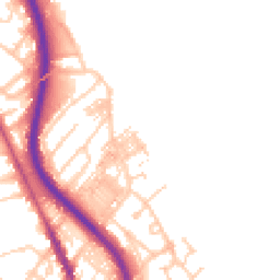Daytime road noise heatmap for CH62 1EG