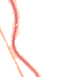 Night-time road noise heatmap for CH62 1EP