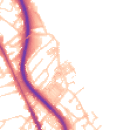 Daytime road noise heatmap for CH62 1EQ