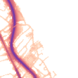 Daytime road noise heatmap for CH62 1EX